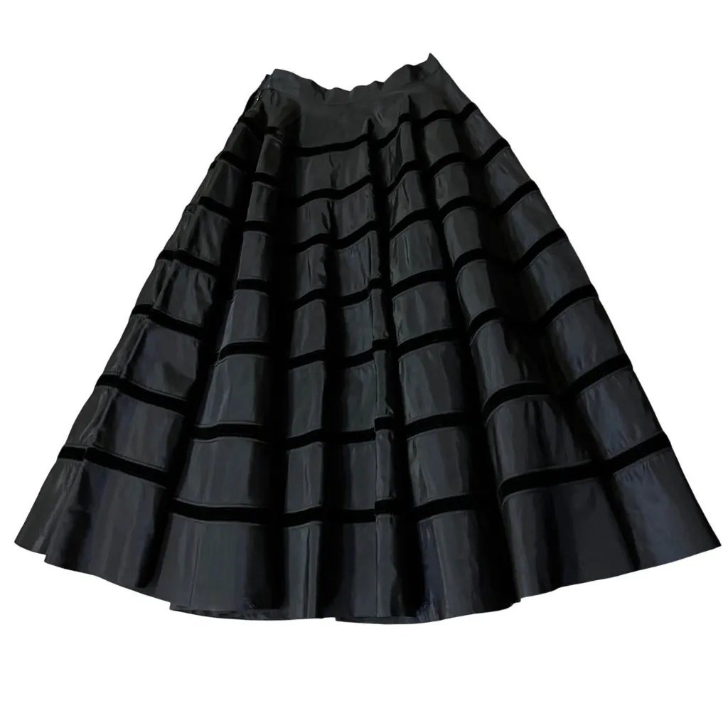 Vintage Smart Set Midi Party Skirt Women’s XS/S? Black Used Repair Needed - Image 4