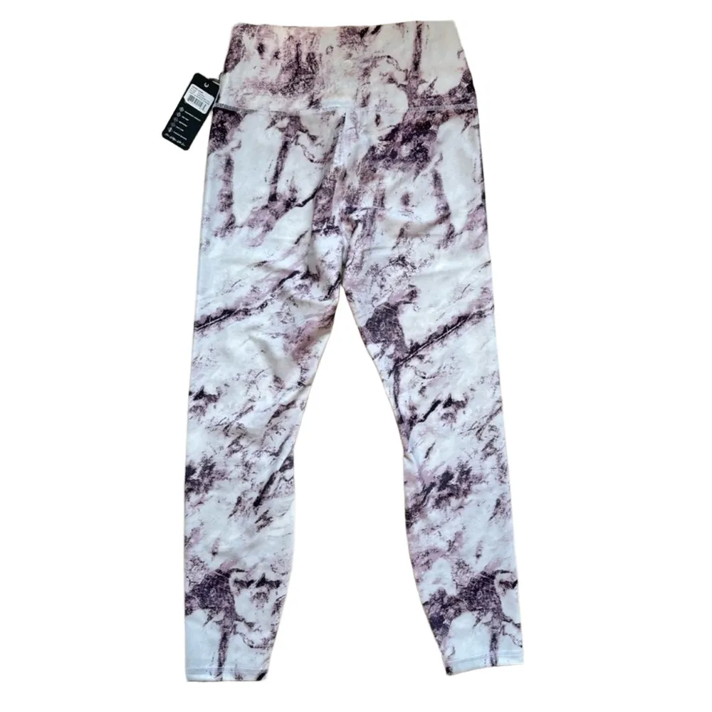 Wildfox Pink and Black Marble Leggings - Image 8