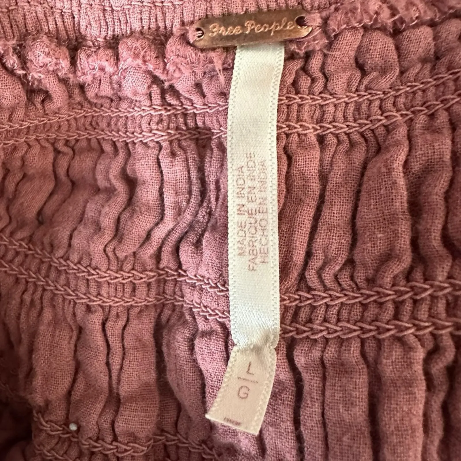 Free People Dainty Romantic Ethereal Feeling Bonita Midi Maxi Dress Rose Large - Image 14