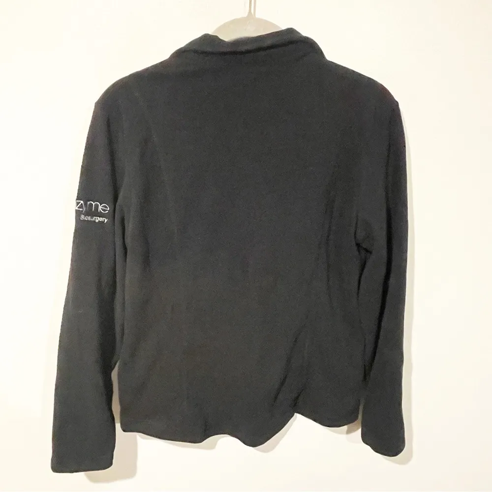 Roots Womens Size Small Black Quarter Zip Pullover Fleece Sweatshirt - Image 5
