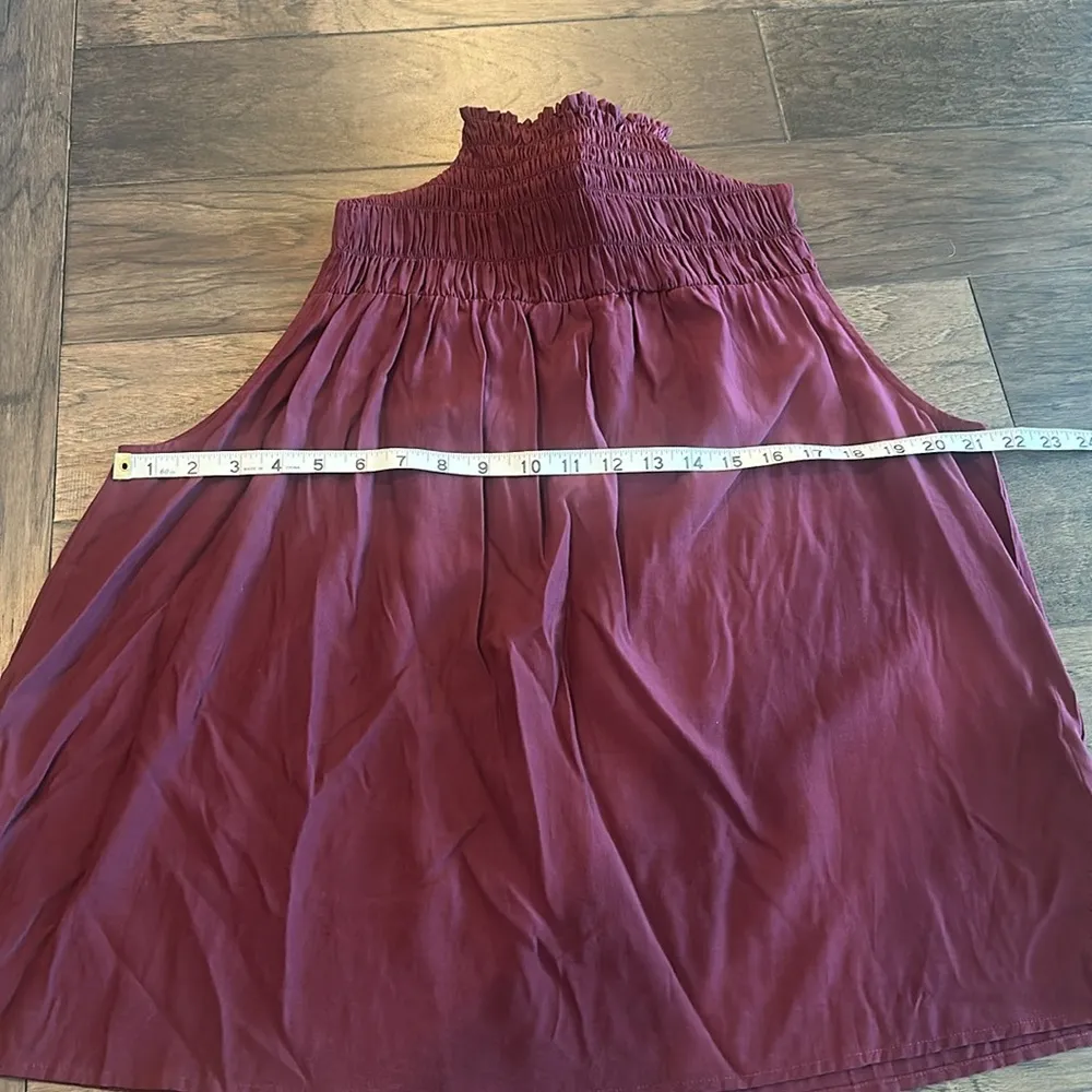 NWT Boutique Grade & Gather Burgundy Sleeveless Top Sz M - Image 6
