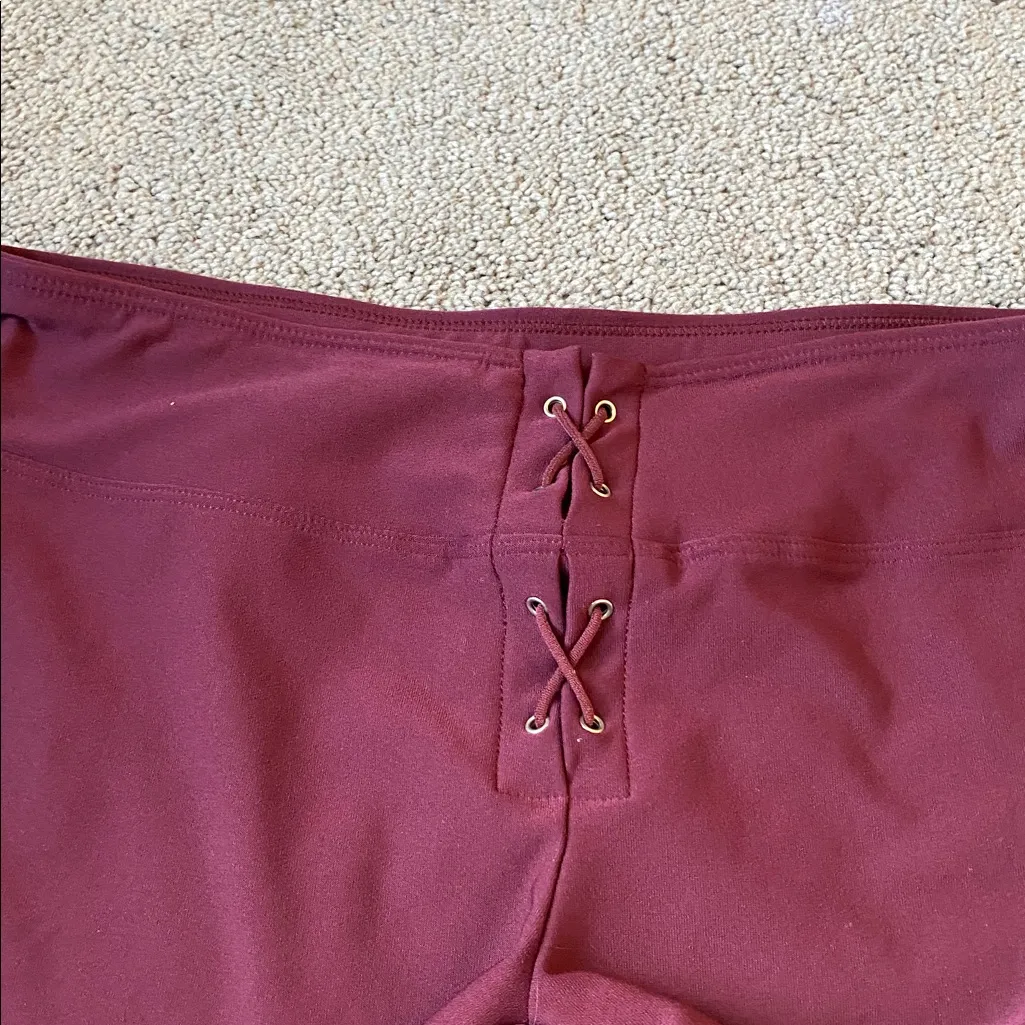 Nike Dri Fit Maroon Spandex Shorts SIZE M - Image 2