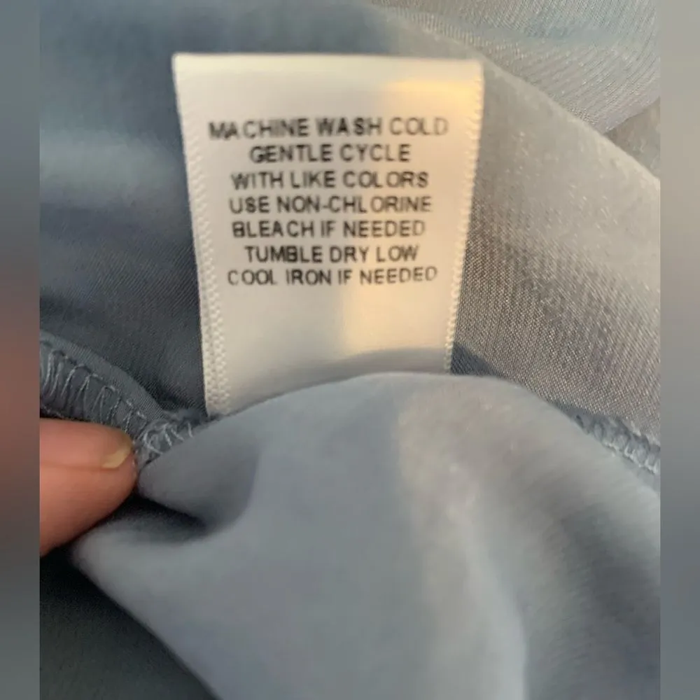 No Comment light blue skirt size M - Image 4