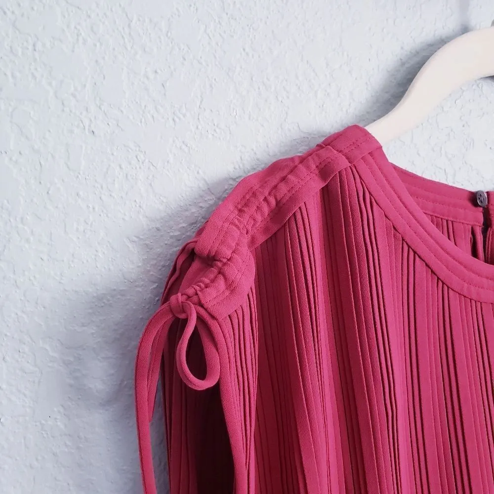 Club Monaco Rose Pink Viga Pleated Romper - Image 6