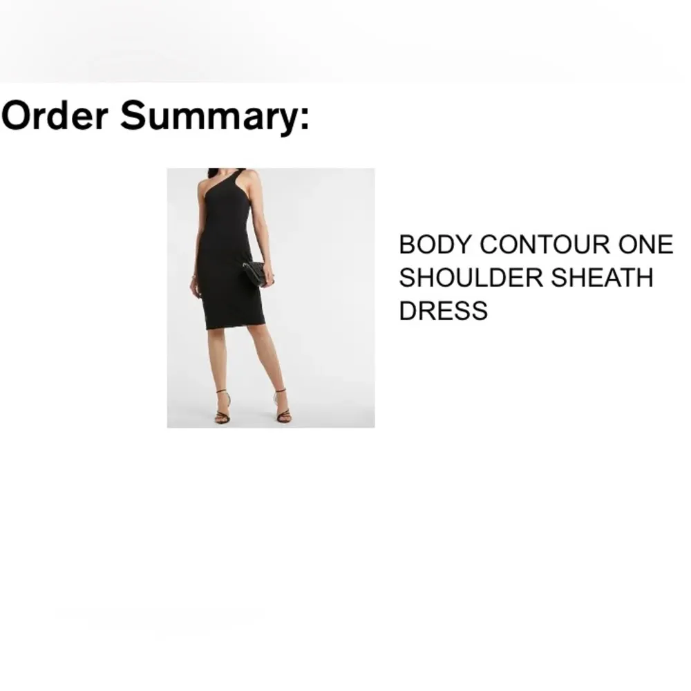 Black one shoulder express dress - Image 3