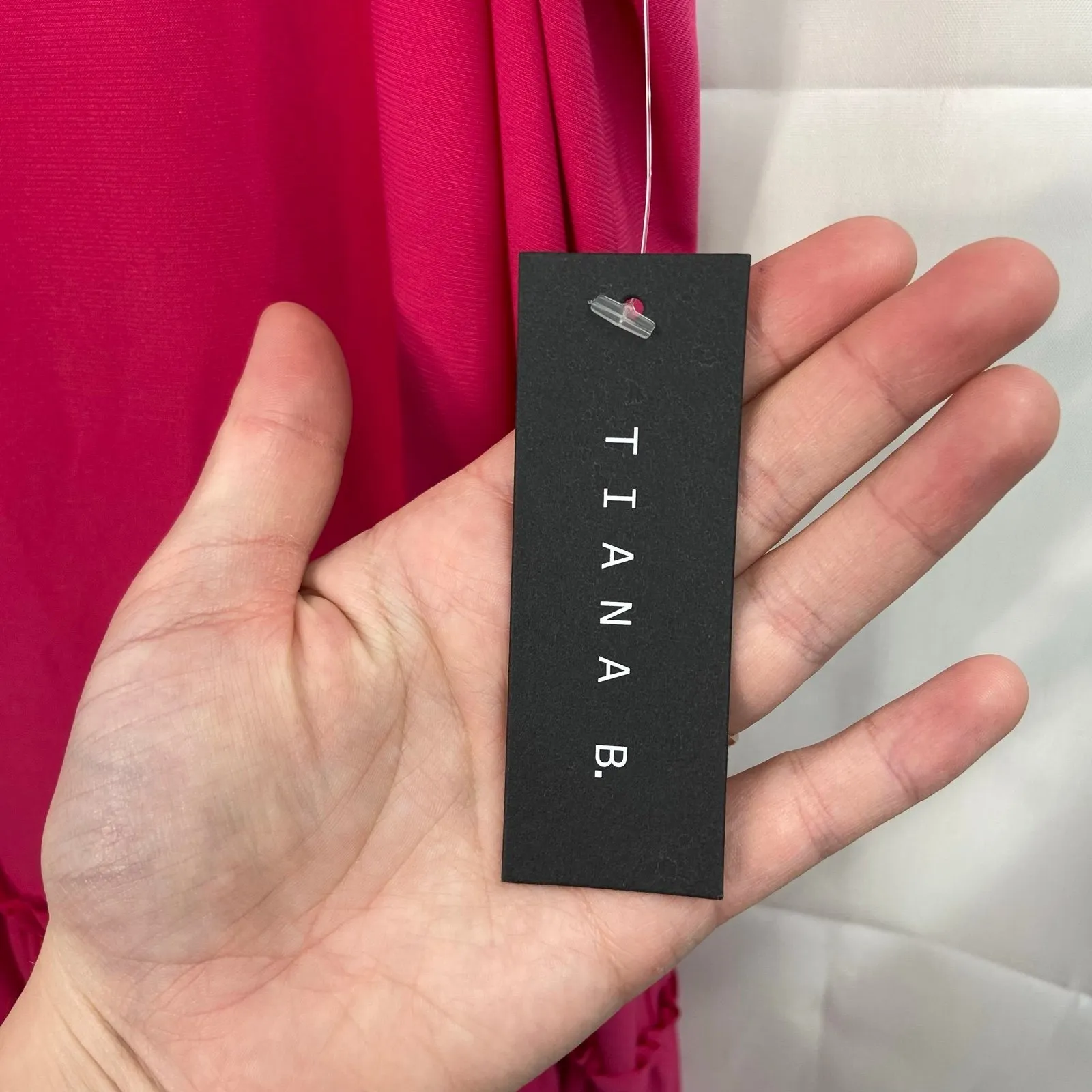 NEW Tiana B women's pink tiered sleeveless stretch mini dress casual loose XL - Image 6