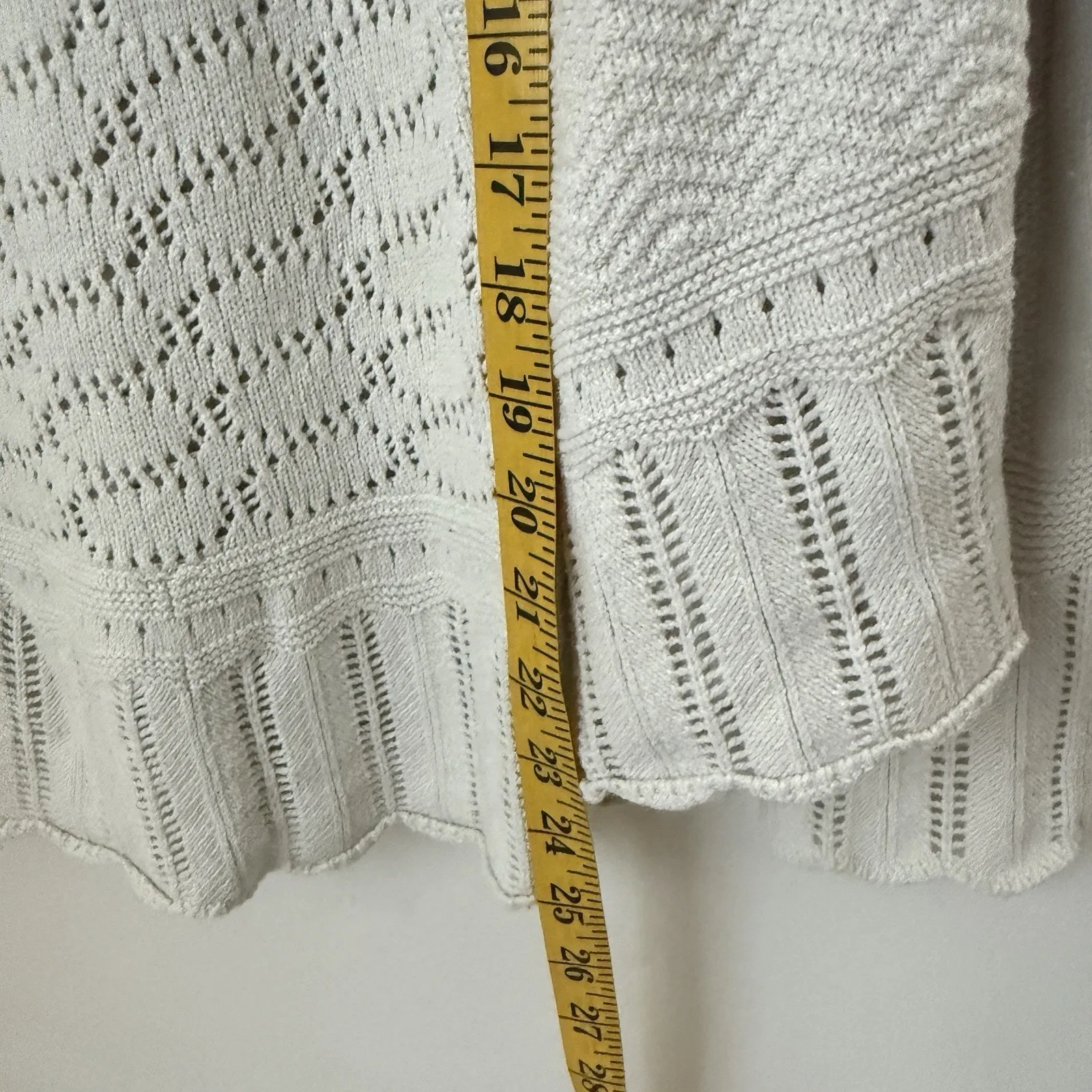 Anthropologie Angel of the North Nulia Circle Hem Swing Sweater Cream Cashmere - Image 10