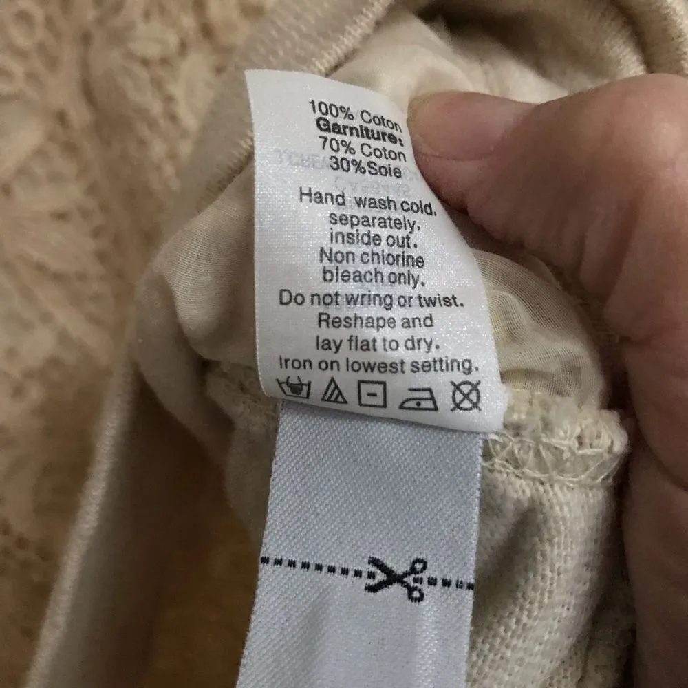 J. Crew crocheted front crewneck sweatshirt S - Image 6