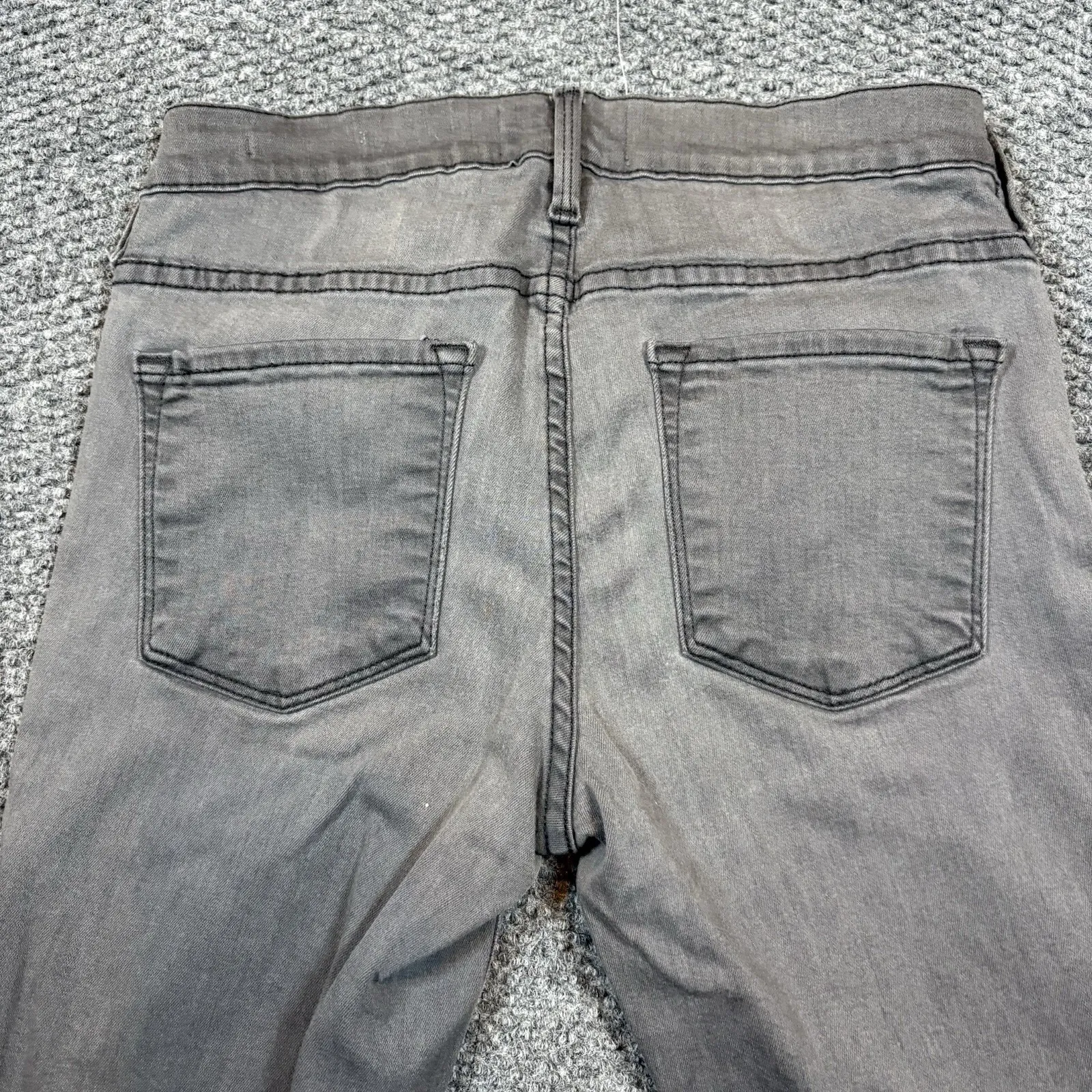 Frame Le High Rise Skinny Leg Denim Jeans Womens 27 Grey Simple Classic Gray - Image 5