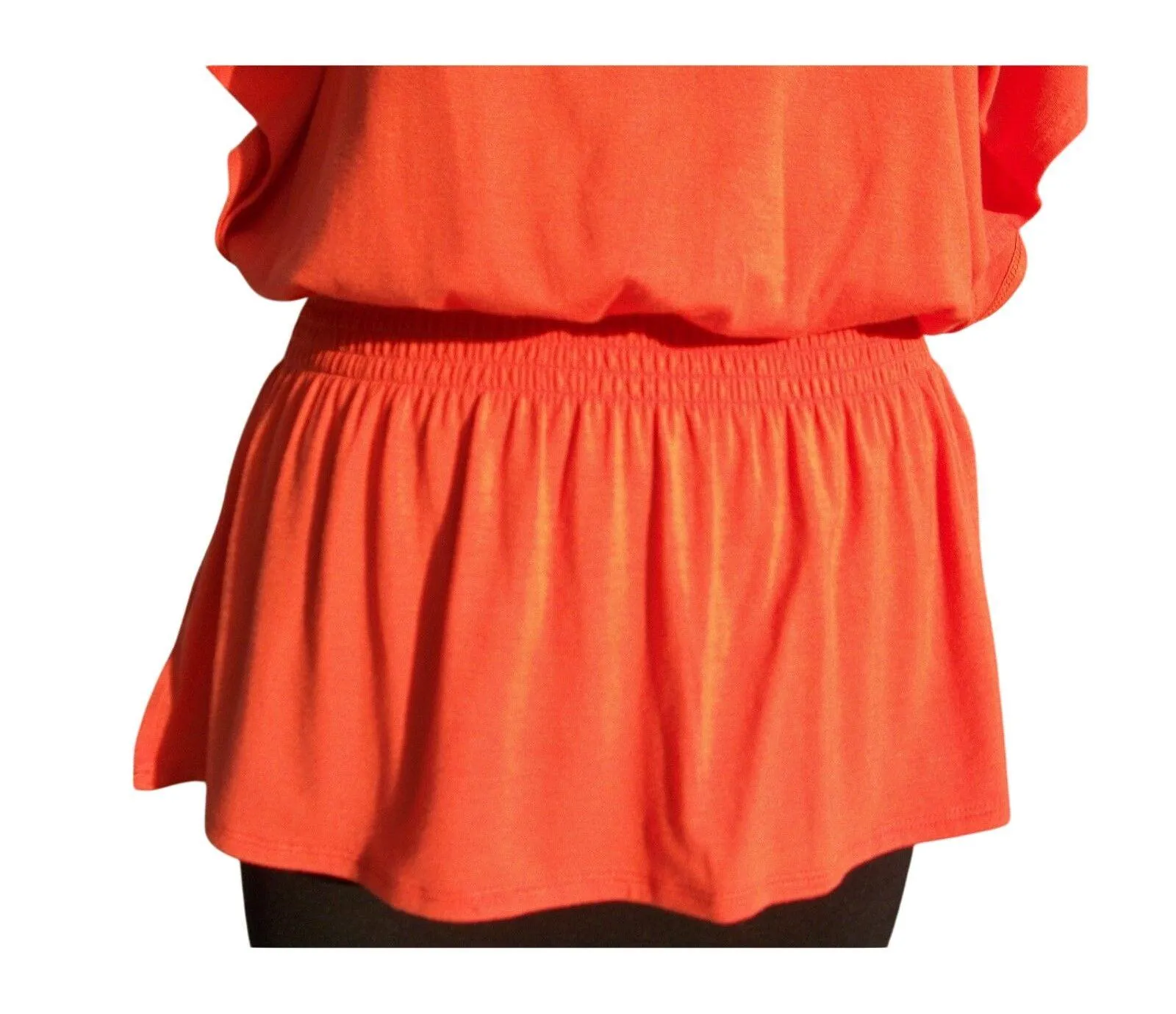 Cache Orange Embellished Plunging V Neck Top Adjustable Elastic Waist $98 NWT - Image 3