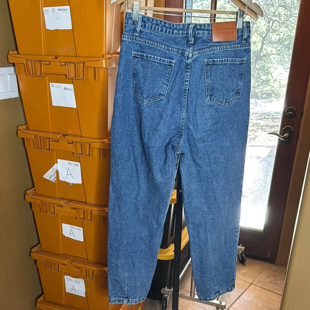 Princess Polly  FORESTIER PIN TUCK JEANS MID BLUE SIZE 6 - Image 14