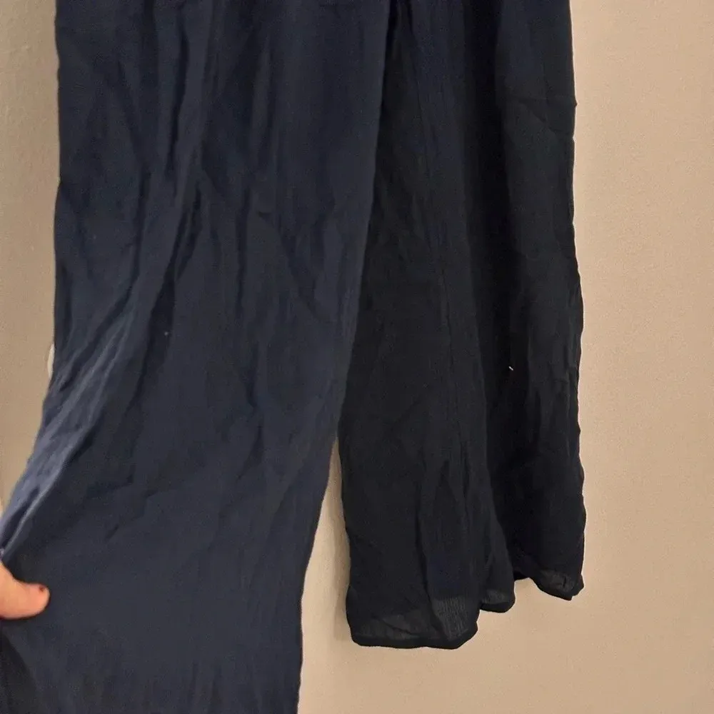 Hollister Co. Ultra High Rise Culottes‎ Pants Navy Size XS Women - Image 6