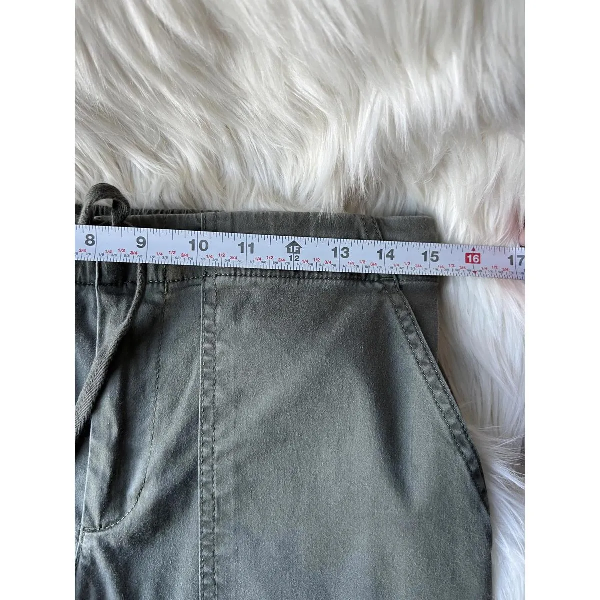 Lou Grey Women's Casual Drawstring Pants in Olive Green - Image 5