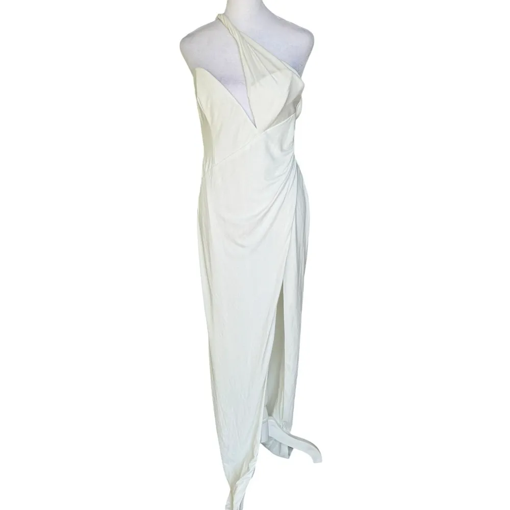 Katie May x Revolve - Brittany Gown in Silver Dusted Ivory Sz M - Image 4