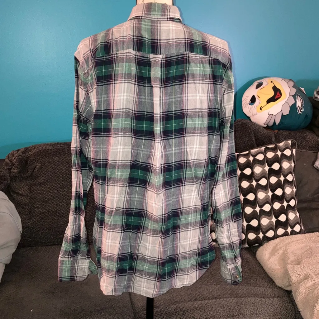 🎉4 for $20 Old Navy Everyday Flannel Shirt, Large - Image 4