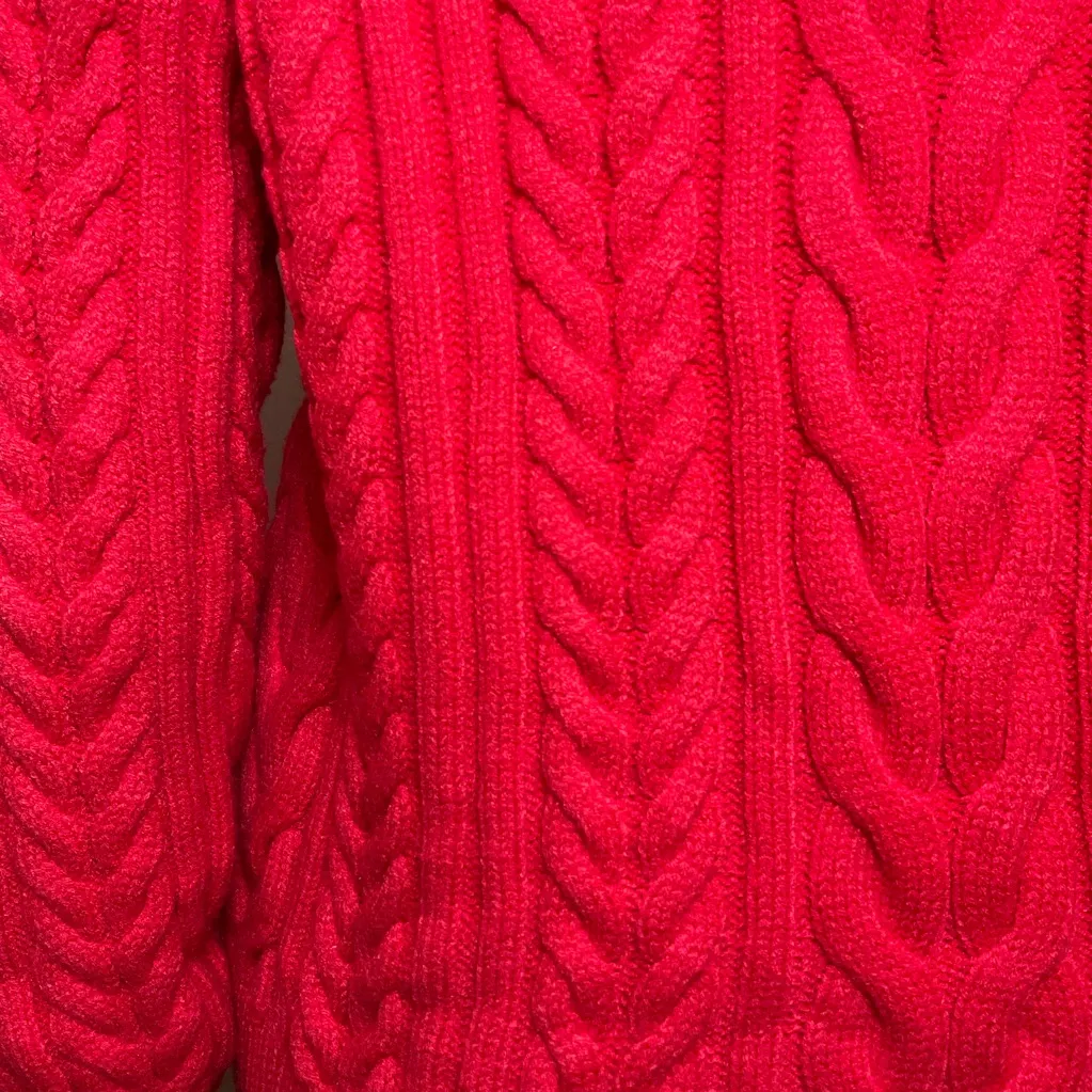 Philosophy Cable Knit Crew Neck Sweater in Red Apple, NWT - Image 14
