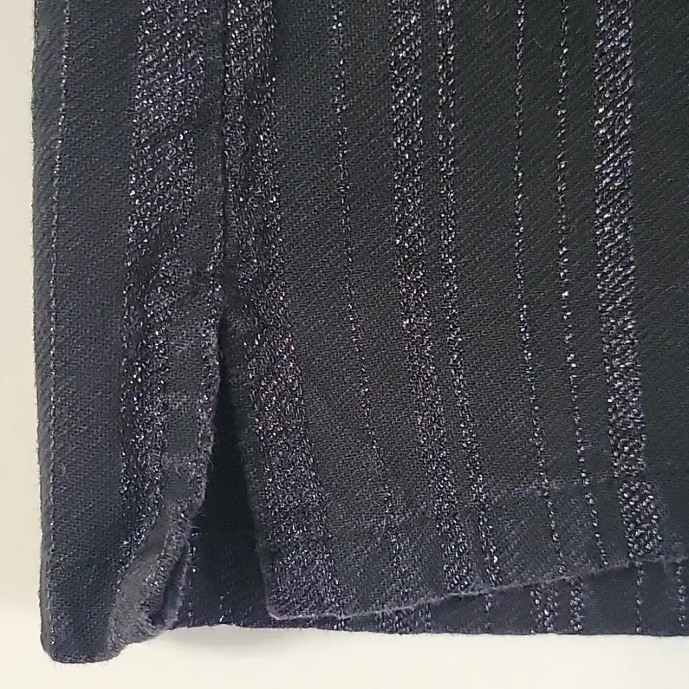 Calvin Klein Jeans Mini Skirt Black/Metallic Size 5 - Image 9