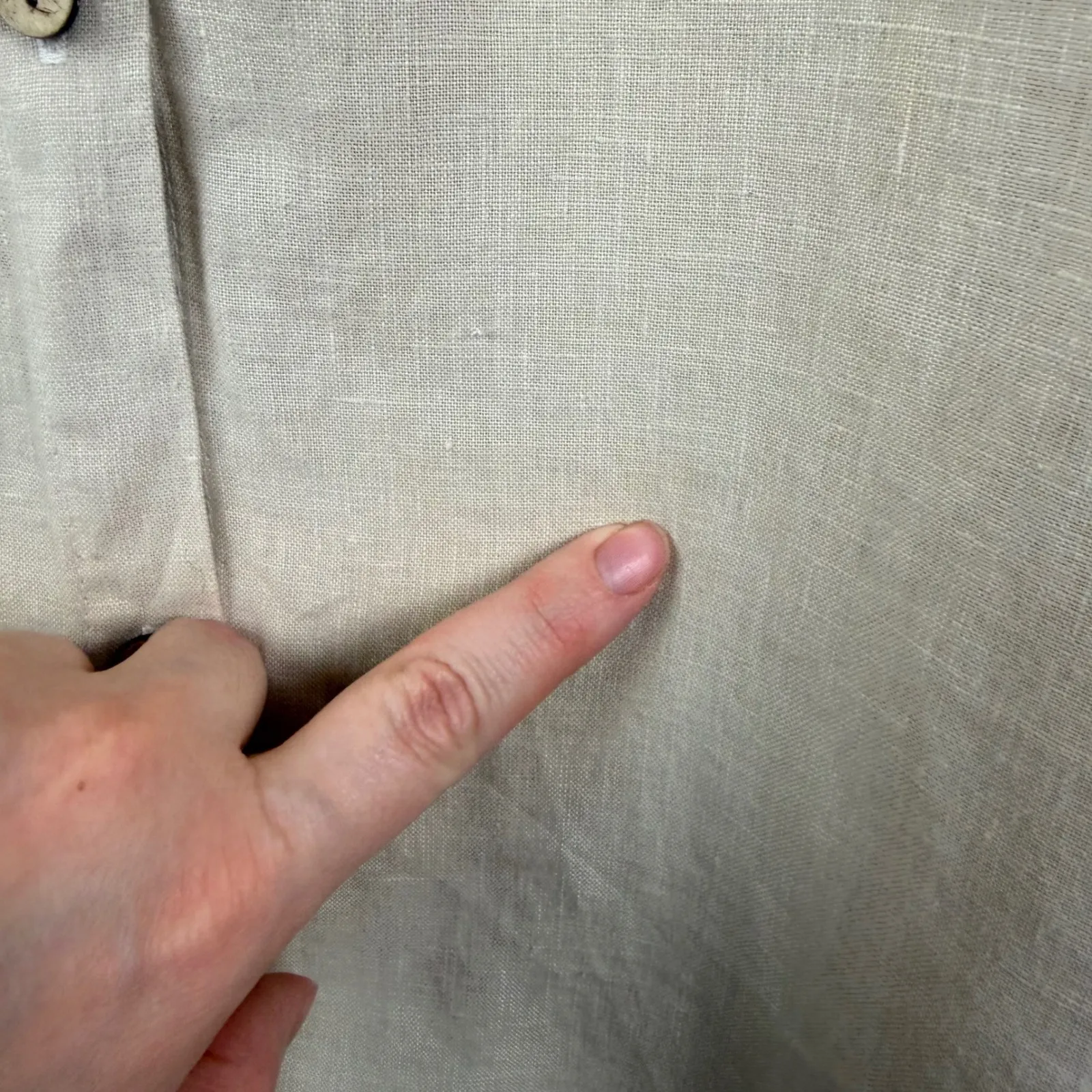 Soft Surroundings Linen Button Down Shirt Size 2X Minimalist Lagenlook Coastal - Image 4