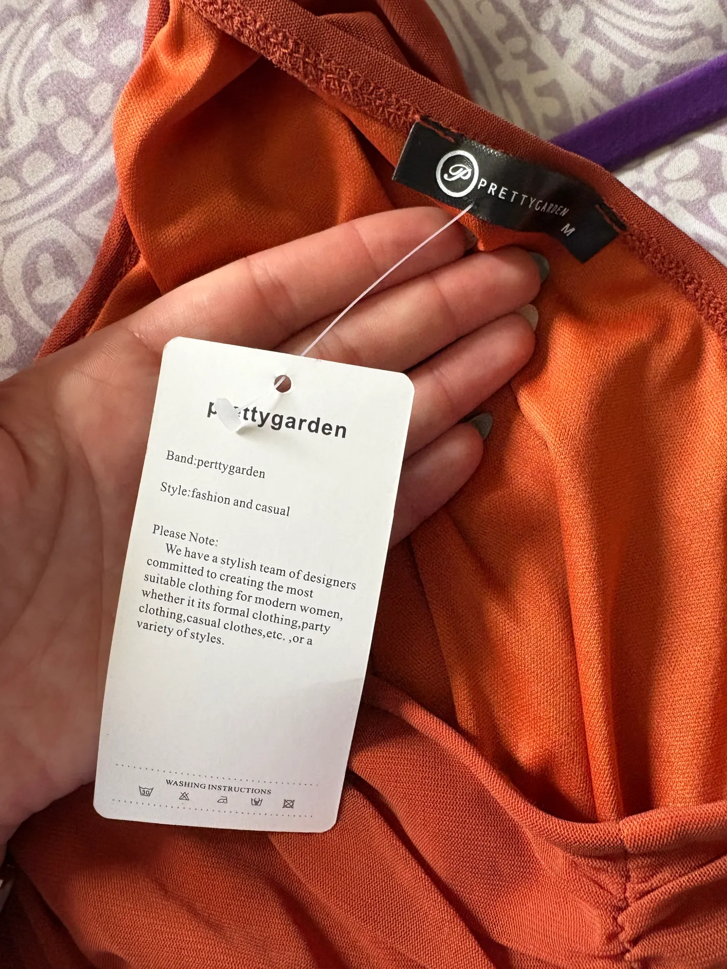 Rouched Brown One Shoulder Dress Size M - Image 3