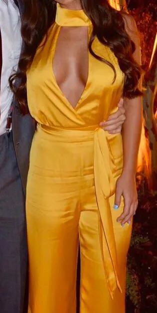 LPA Yellow Halter jumpsuit  - Image 3