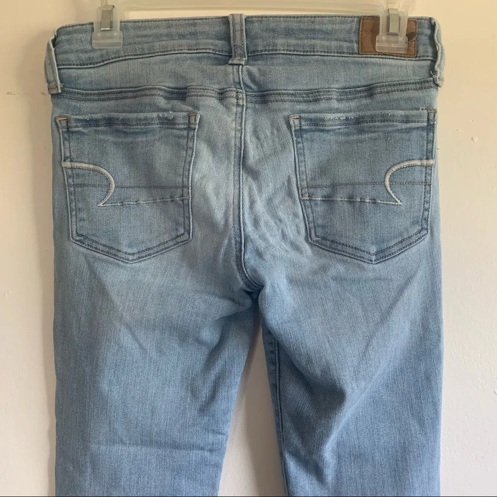 American Eagle 🦅 Light Wash Jeggings - Image 5