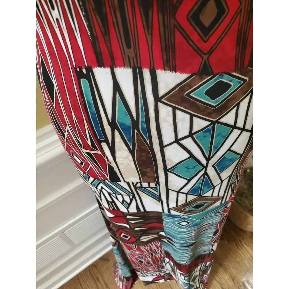 Vtg VAVAVOOM Medium Strapless Cocktail Dress Red - Image 3