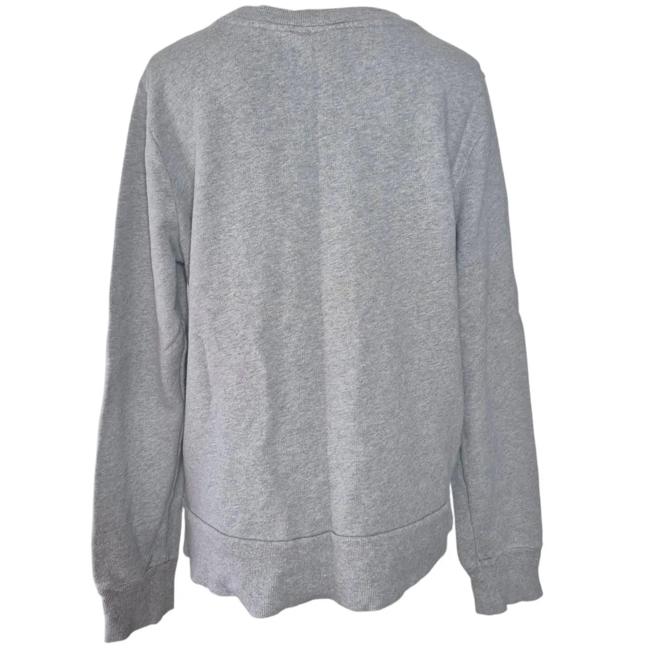 Anthropologie Maeve Grey Floral Embroidered Sweatshirt Boho Size Medium - Image 2