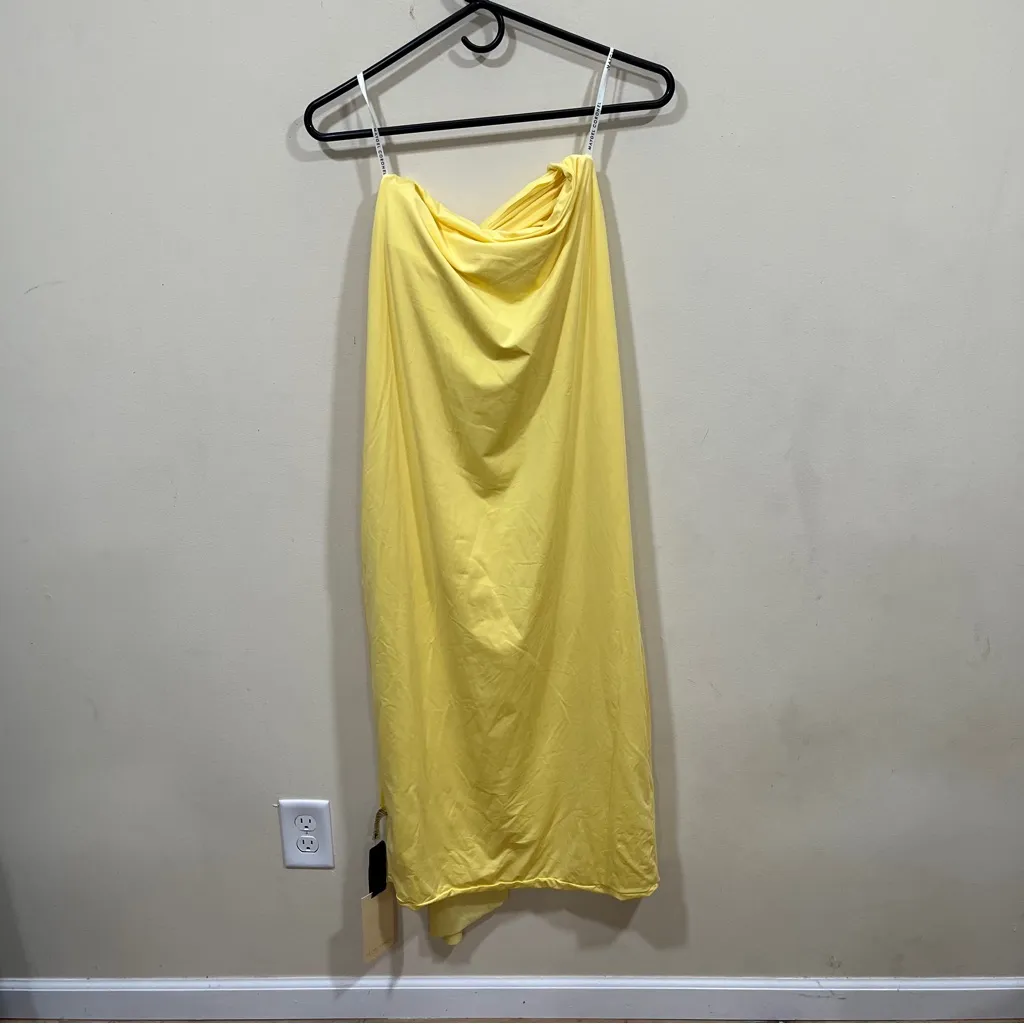 NWT Maygel Coronel Crisol maxi skirt one size yellow long maxi - Image 8