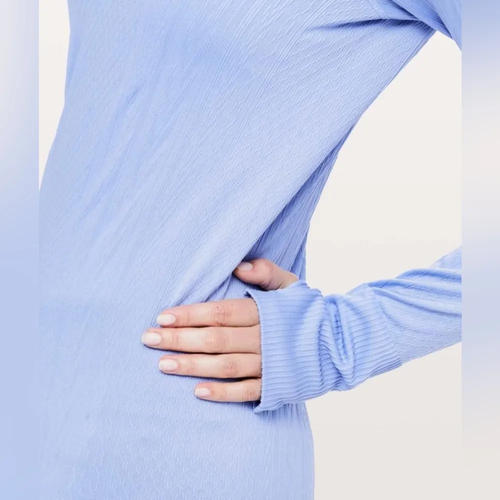 NWOT LULULEMON Rest Less Mock Neck | Size: 6 | Hydrangea Blue - Image 2