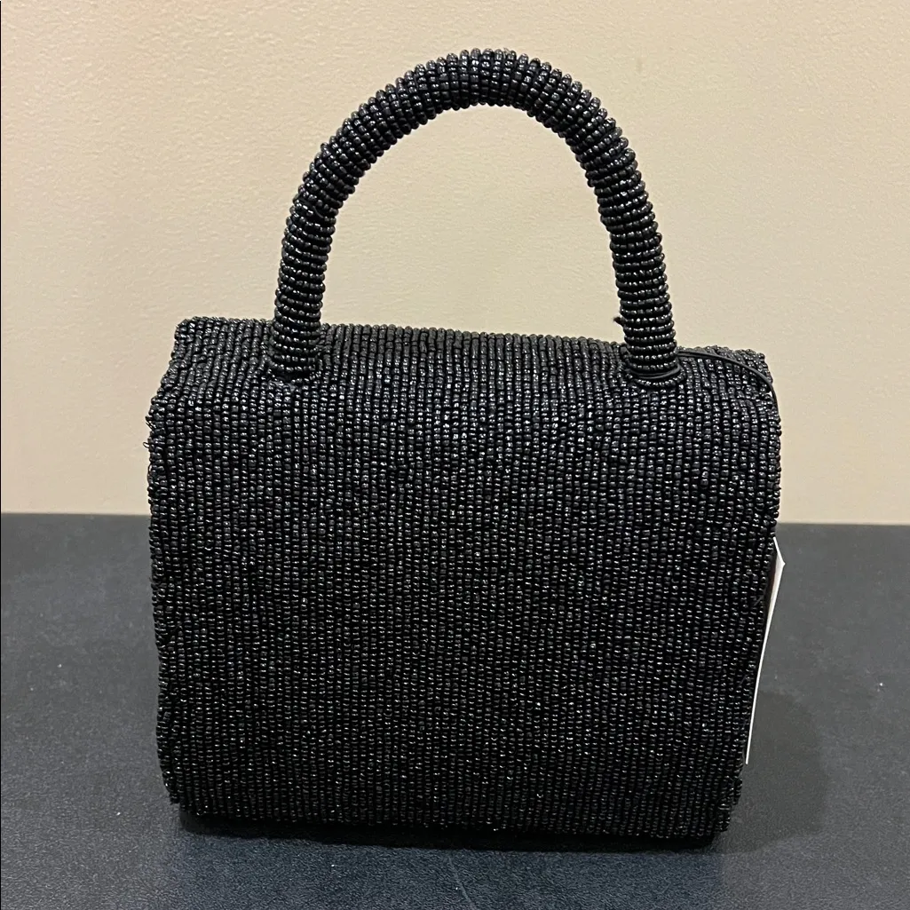 Rachel Zoe | Black Beaded Mini Bag - Image 10