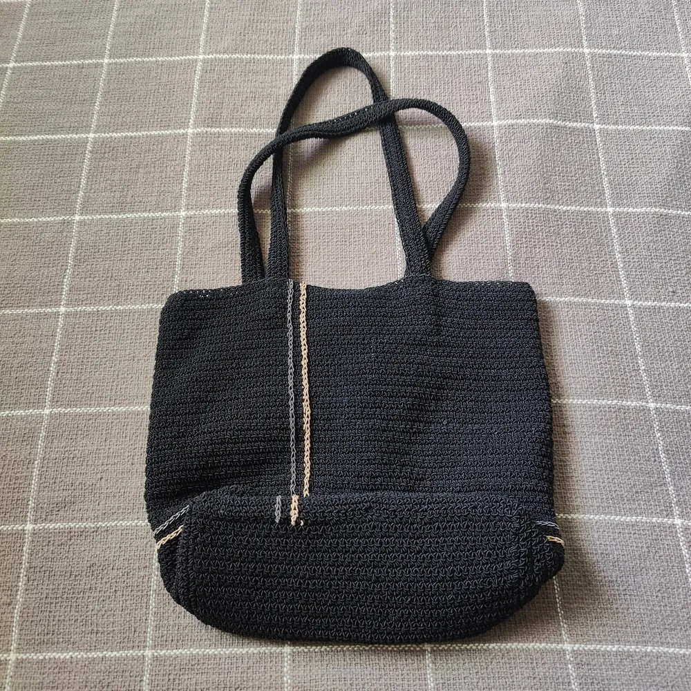 Vtg The Limited Crochet Purse Tote Bag 90s y2k - Image 5