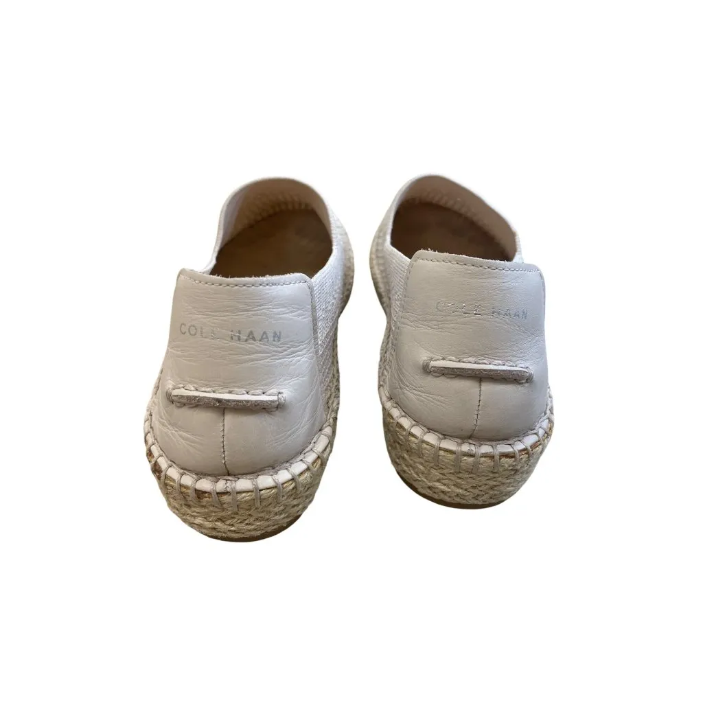 Cole Haan Womens Tan Espadrille Slip-On Loafers Flats Size 8B SKU 8408 - Image 6