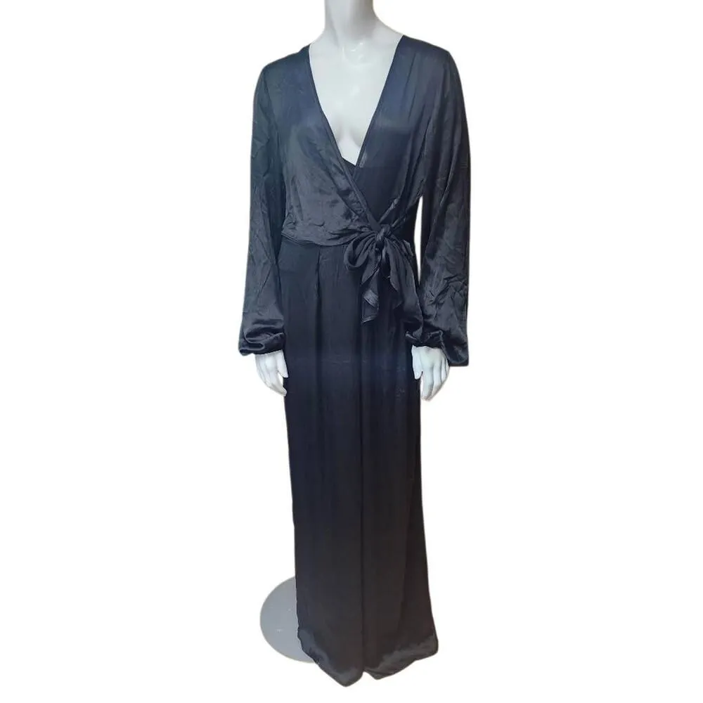 NWT Lulus Elegant Black Jumpsuit with Long Sleeves (L) - Image 7