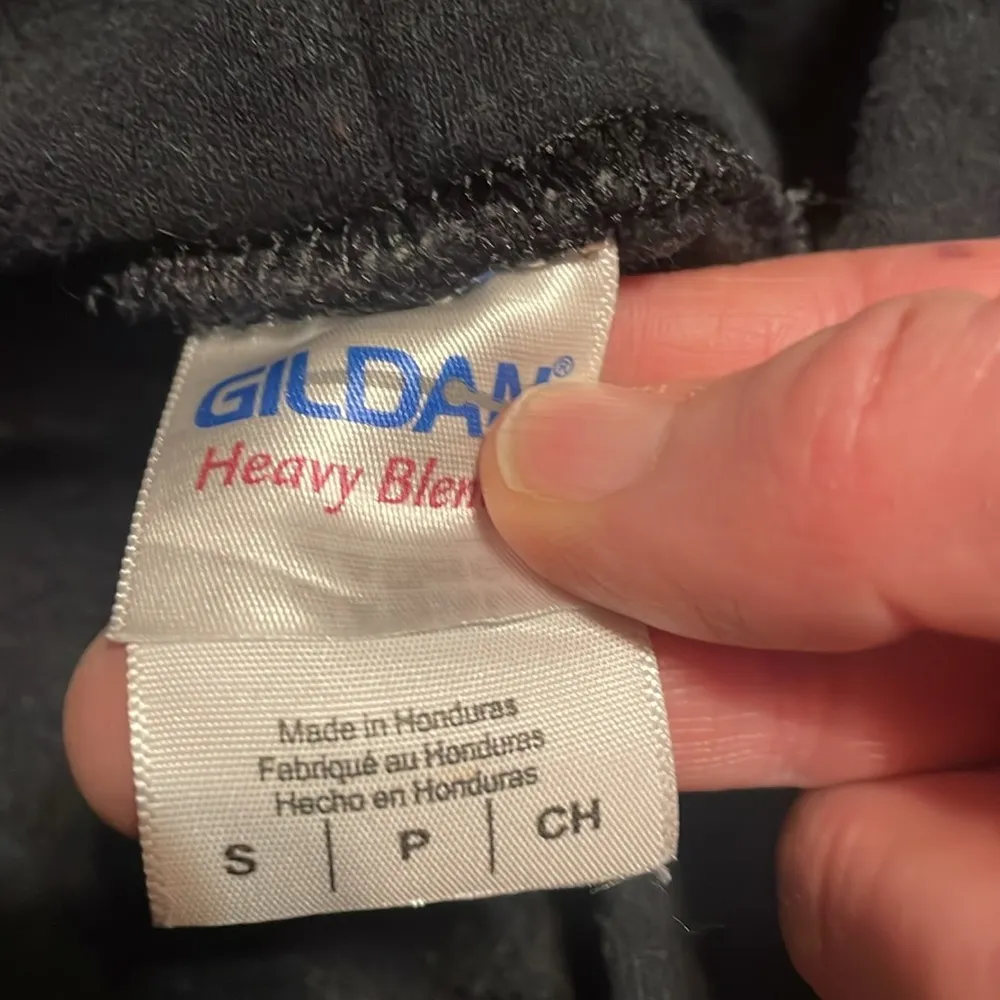 Gildan Love volleyball dark navy blue hoodie size small - Image 3