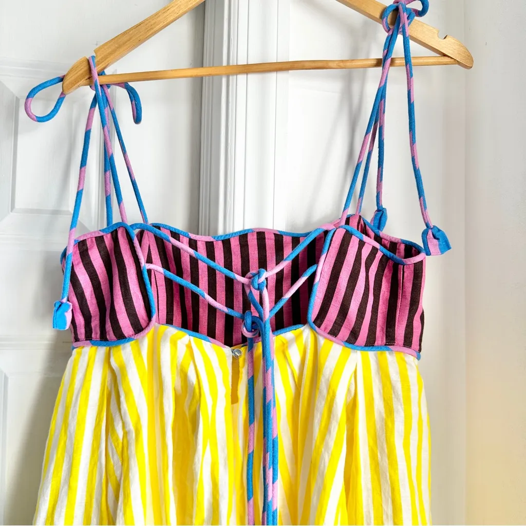 CeliaB Lola Striped Dress Yellow - Image 7