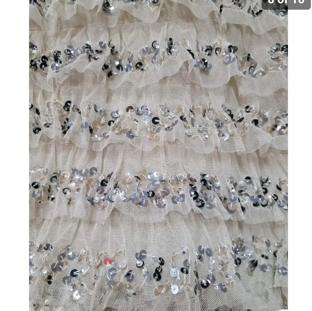 Anghropologie Let Me Be Sequined Tulle Blouse Size XL - Image 7