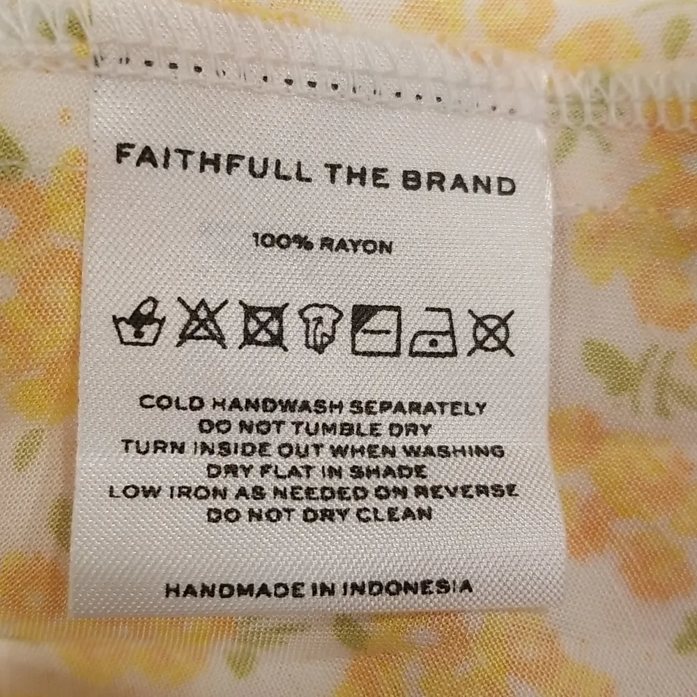 💕FAITHFULL THE BRAND💕 Shimma Dress ~ Bette Floral Yellow Medium US 6 NWT - Image 15