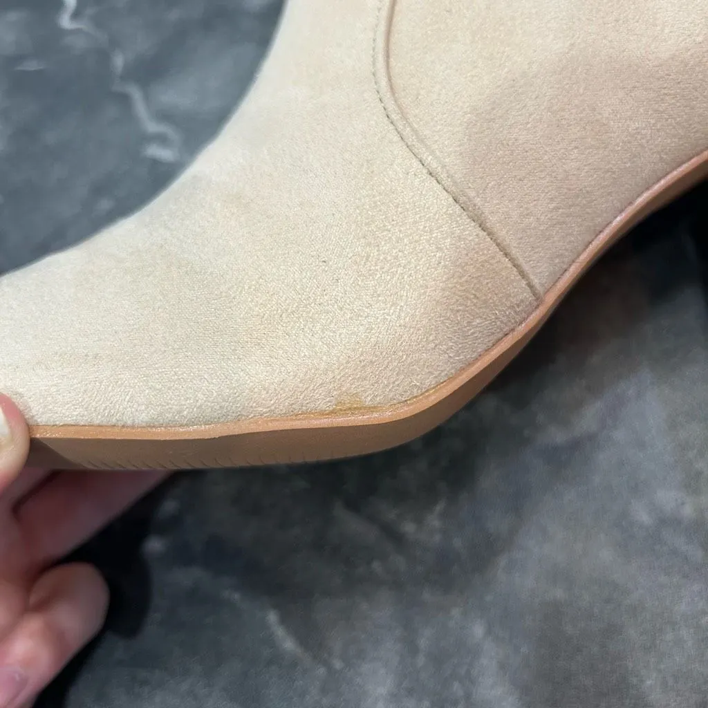 ZBY Amazon Women’s 8.5 Pointed Toe Beige  Dressy Fall Booties New - Image 8