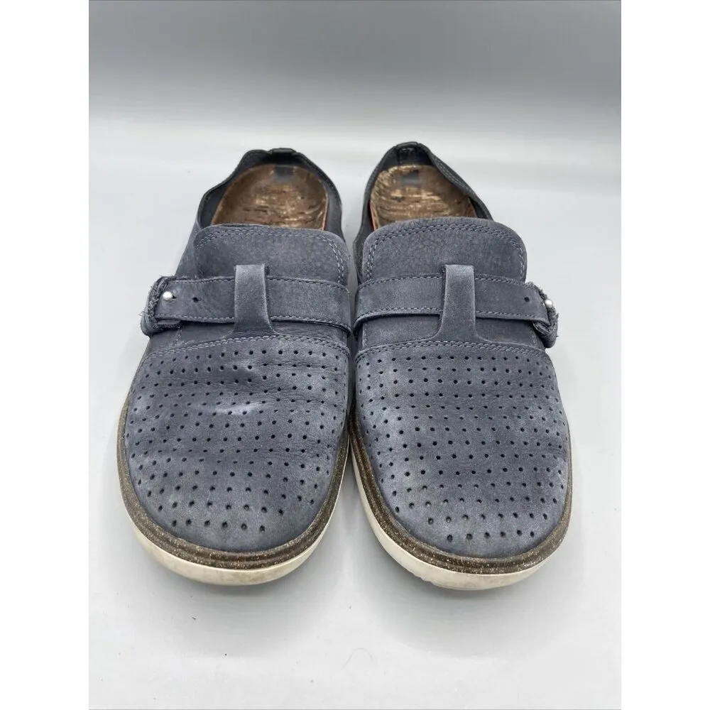 Merrell Blue Suede Leather Mule Slip On Shoes Comfort‎ Womens  Size 9 - Image 3