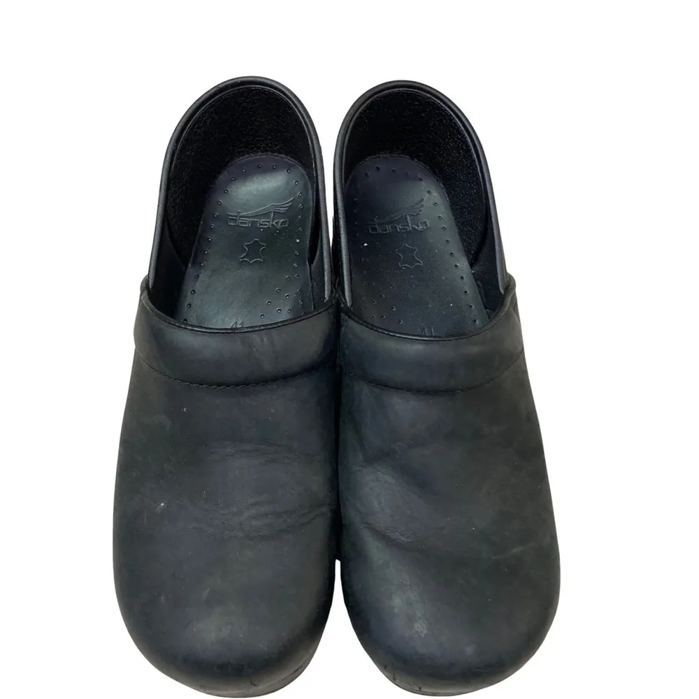 DANSKO WOMENS SHOES SZ 41‎ US 10.5 BLACK PROFESSIONAL CLOG NURSING SLIP ON - Image 2