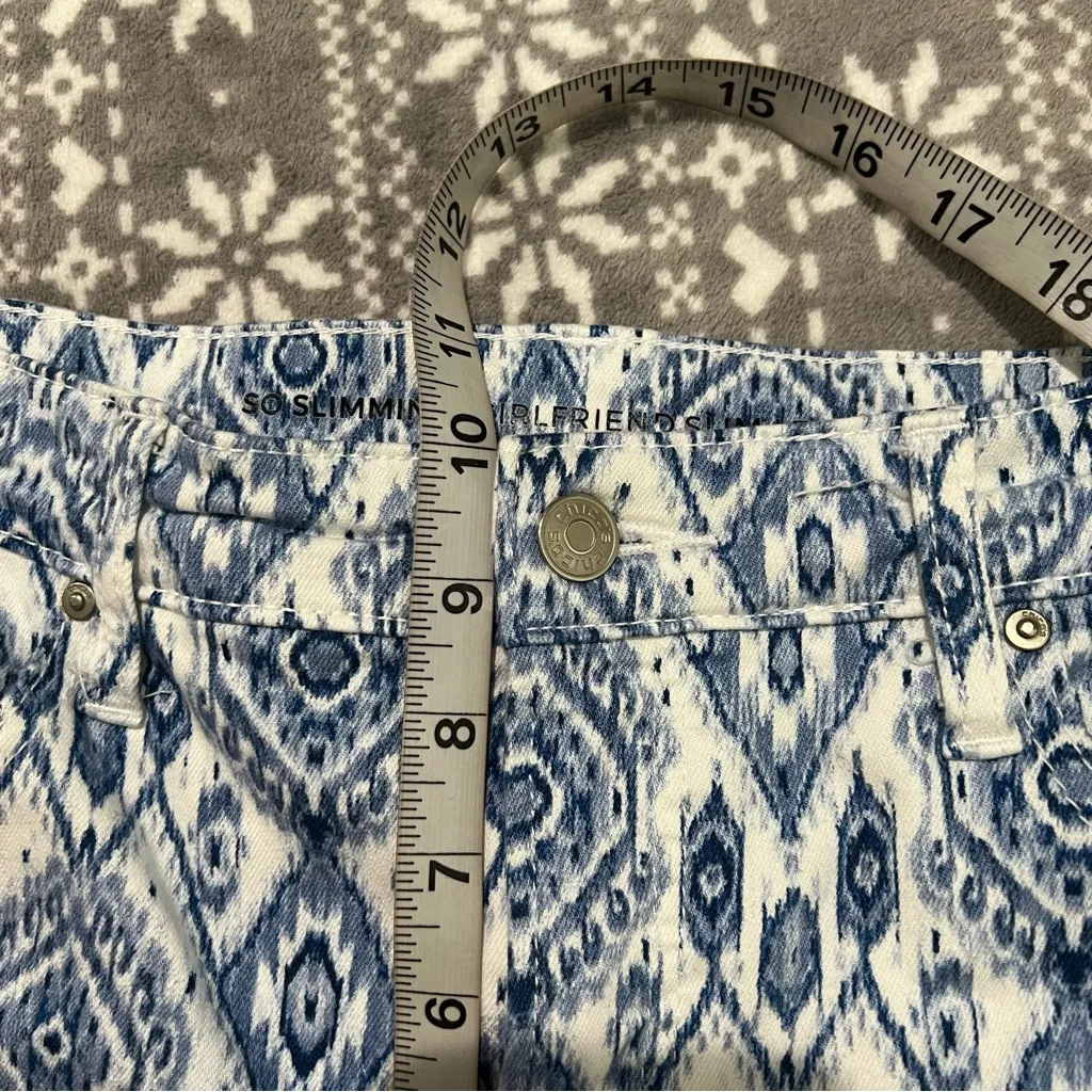 Chico's So Slimming‎ Diamond-Print Girlfriend Crops Size 8 Chico's Size 1 - Image 12