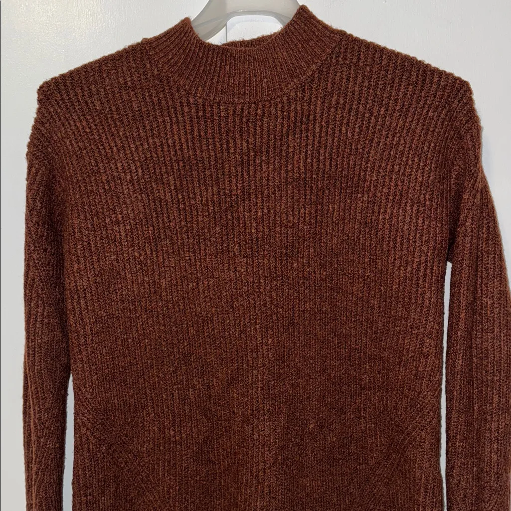 Old Navy Ribbed Tunic Sweater Women’s M Medium Brown - Image 3