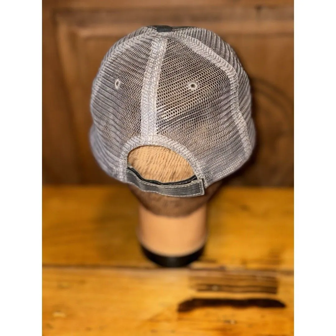 Embroidered Purple White Ikat Texas Distressed Trucker Hat Cap Mesh Adjustable - Image 4