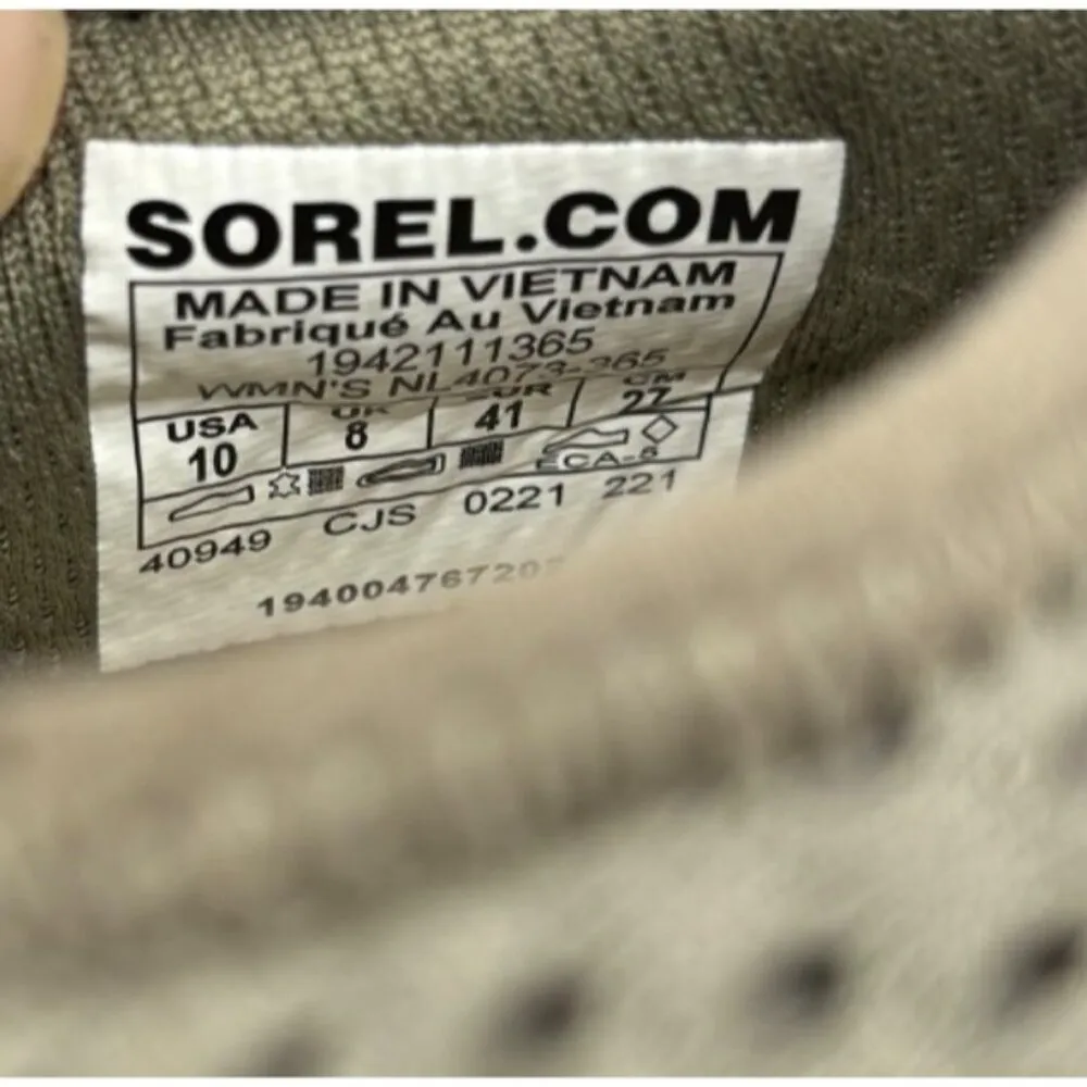 Sorel Kinetic Impact Lace Sneakers Sz‎ 10 Womens Mesh Athletic Shoes Gray Yellow - Image 5