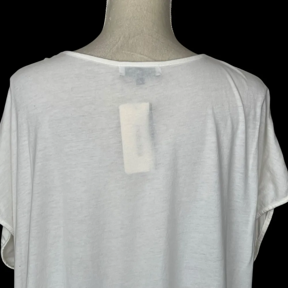 Michael Stars Elena Scoop Neck Media Boxy Tee Women’s Size M Neutral Lightweight - Image 6
