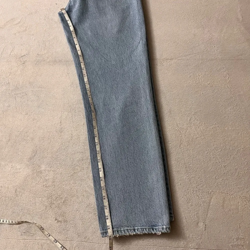 Abercrombie & Fitch Women's Jean The Dad High Rise Denim Stretch Blue Size 27 - Image 8