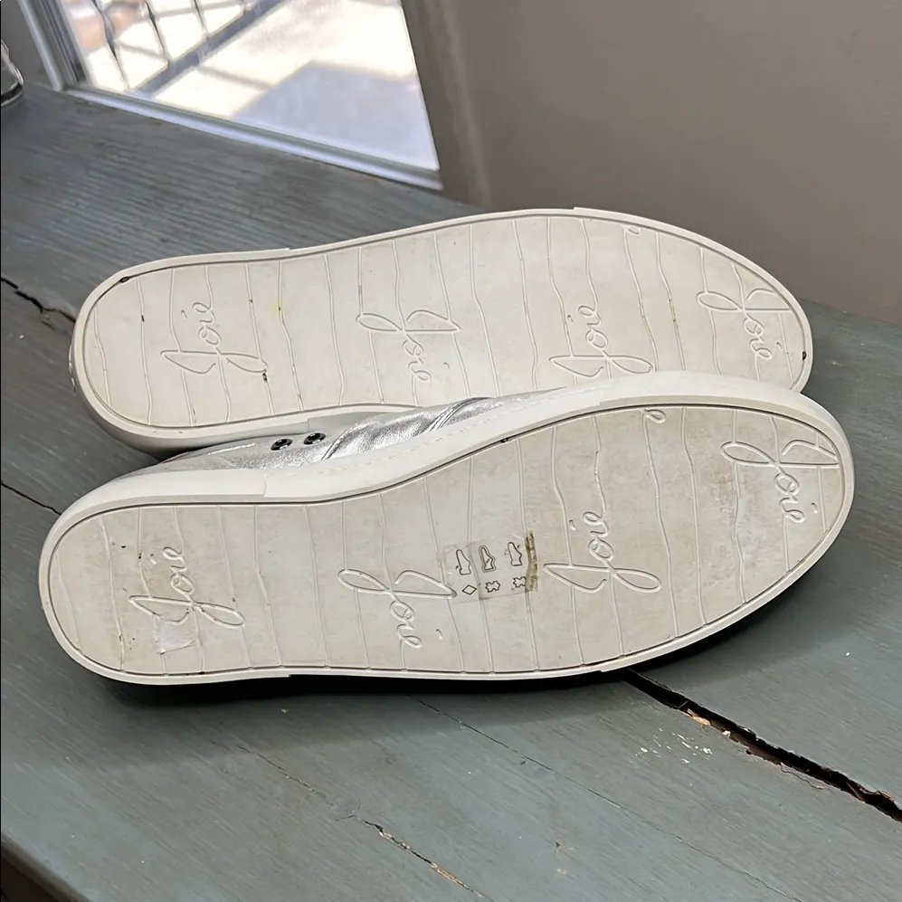 JOIE Silver Women's Sneakers - Image 5