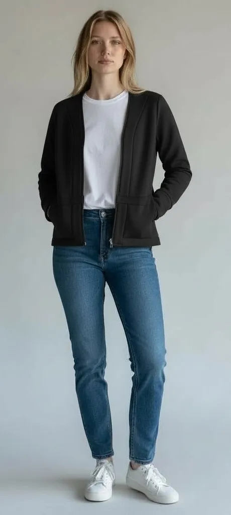 Brunswick Park Smarter Apparel Jacket Women's XS Black Convertible NEW - Image 1