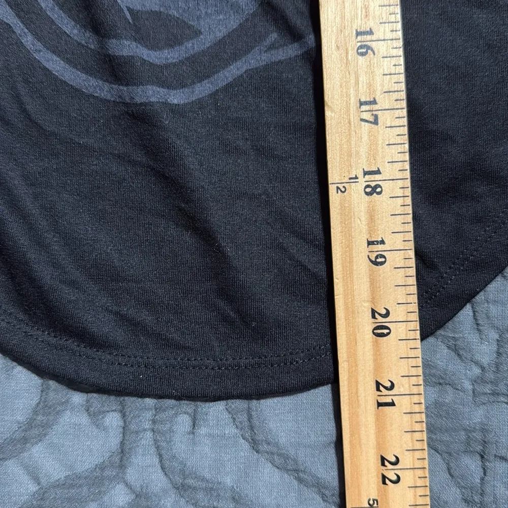 Disney junior size small 3/5 cross back tank black and gold Mickey letters NWT - Image 7