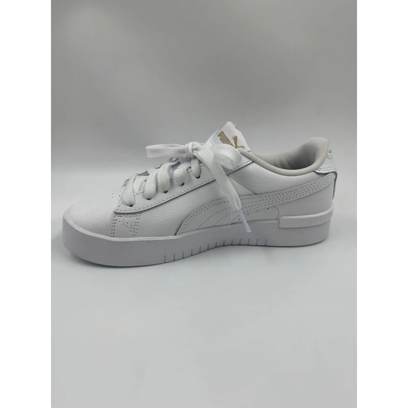 PUMA Court Sneaker, White, Women's Casual Low Top Leather Shoes Size 6 - Image 10